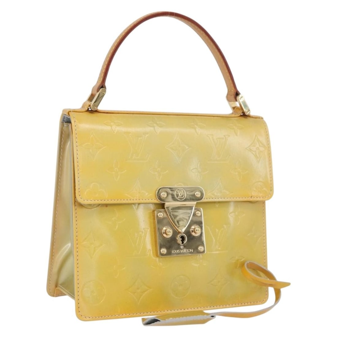Louis Vuitton Spring Street Gris Vernis Patent Leather Handbag M91029: Louis Vuitton Spring Street Gris Vernis Patent Leather Handbag M91029 This Louis Vuitton Monogram Vernis Spring Street handbag is crafted from patent leather in the Gris color. Designed for women, it 