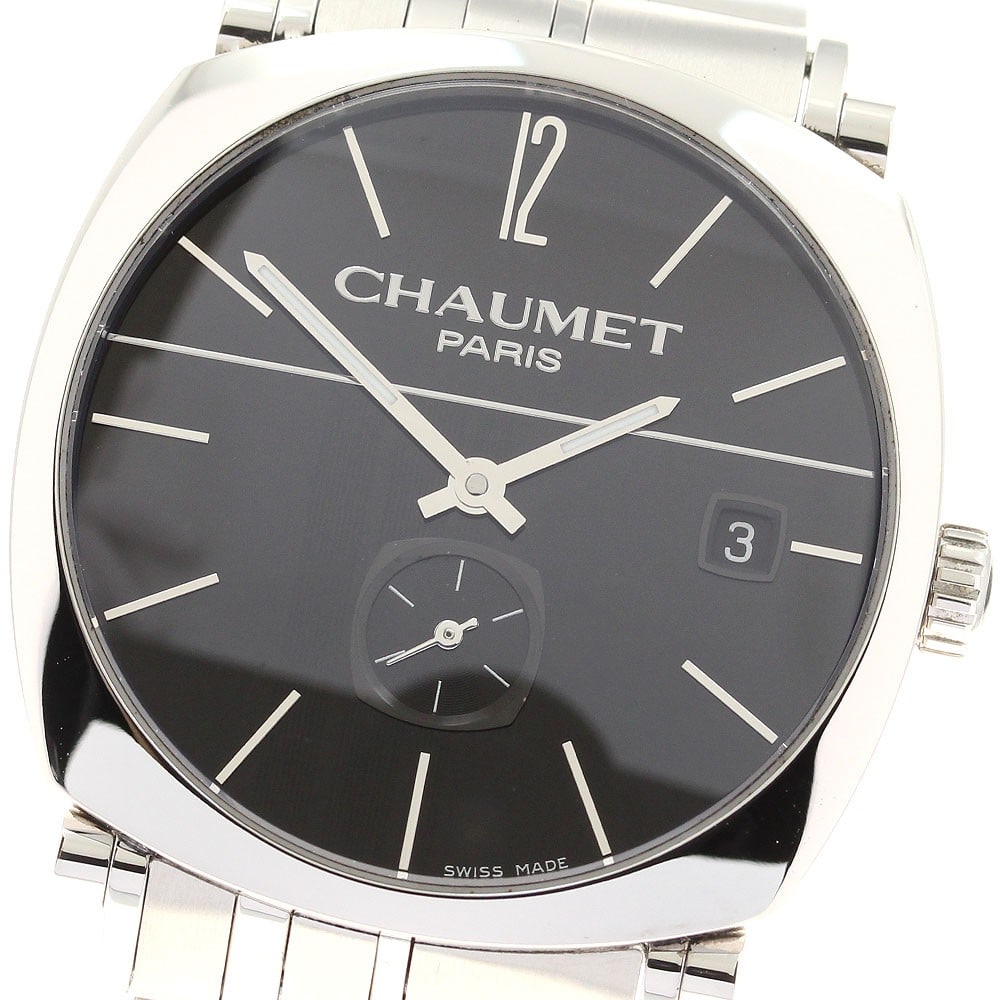 Chaumet Dandy mens automatic wristwatch with small seconds date (1 of 7)