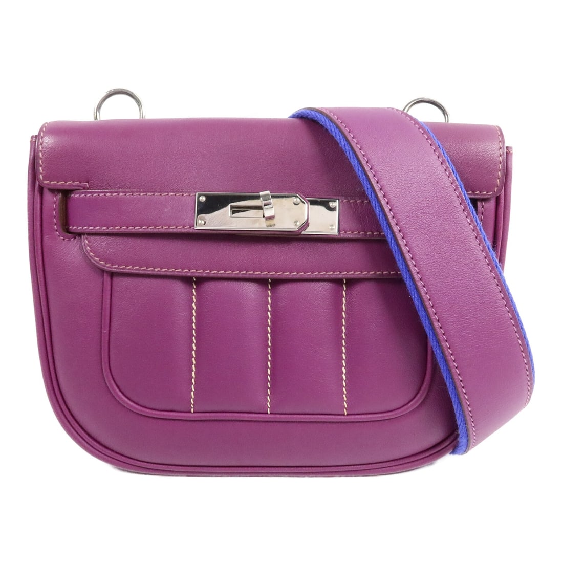 Hermes Berline Mini Swift Leather Shoulder Bag Anemone PHW (1 of 15)