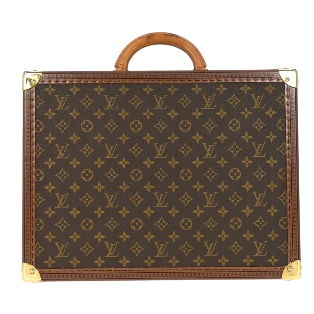 Louis Vuitton Cotteville luggage trunk in brown monogram canvas: Louis Vuitton Cotteville luggage trunk in brown monogram canvas Louis Vuitton Cotteville Trunk in brown monogram canvas. This unisex piece is made in France and remains a distinctive travel and storag