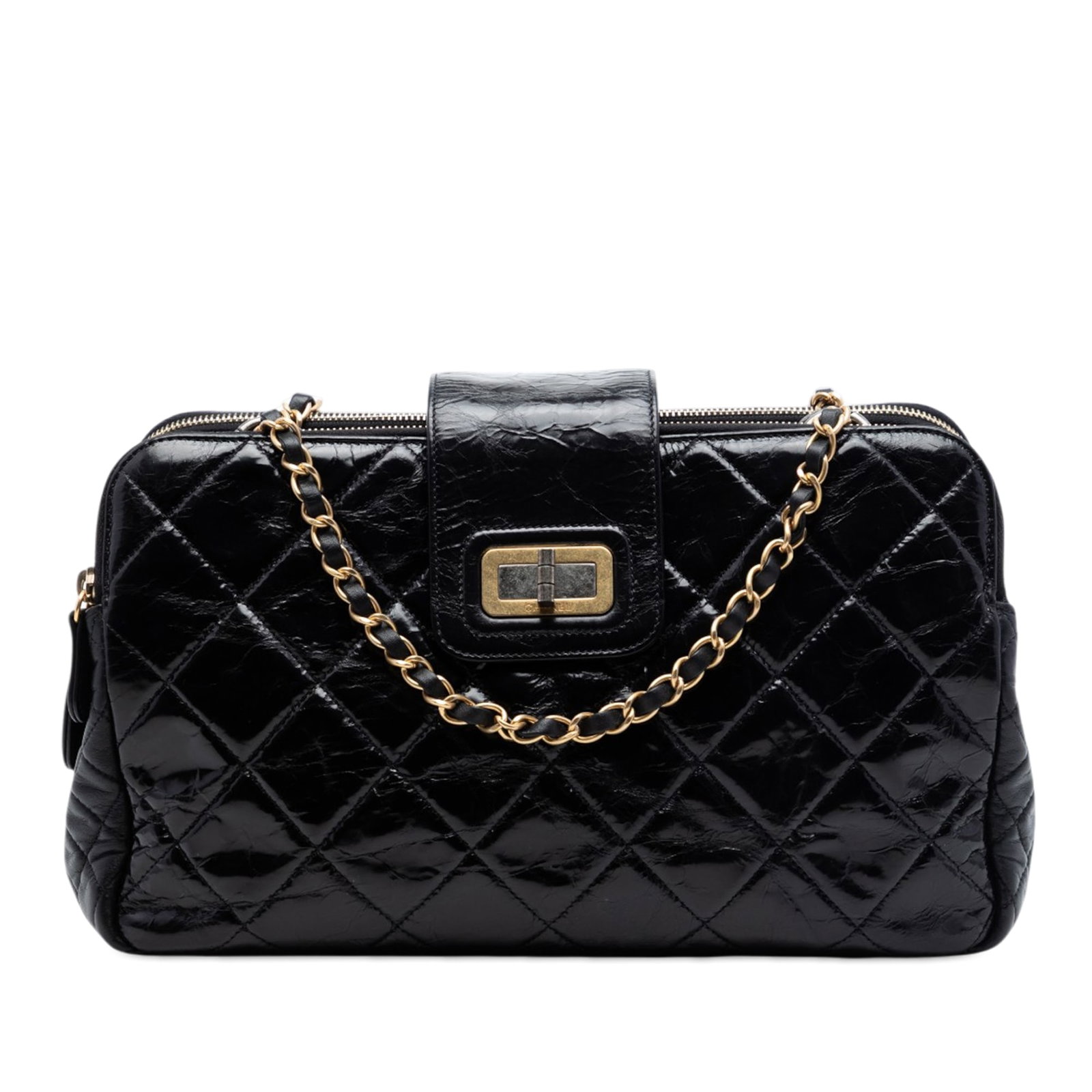 Chanel Reissue Mademoiselle Accordion Tote in Quilted Glazed Calfskin (1 of 7)