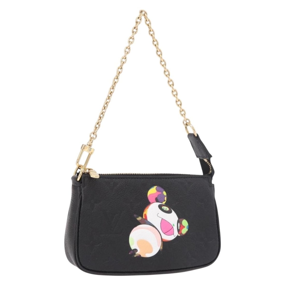 Louis Vuitton M13824 Empreinte Panda Mini Accessory Pouch Black Monogram: Louis Vuitton M13824 Empreinte Panda Mini Accessory Pouch Black Monogram A Louis Vuitton Mini Pochette Accessoires in Monogram/Black Monogram Empreinte Leather. This accessory pouch is made in France 