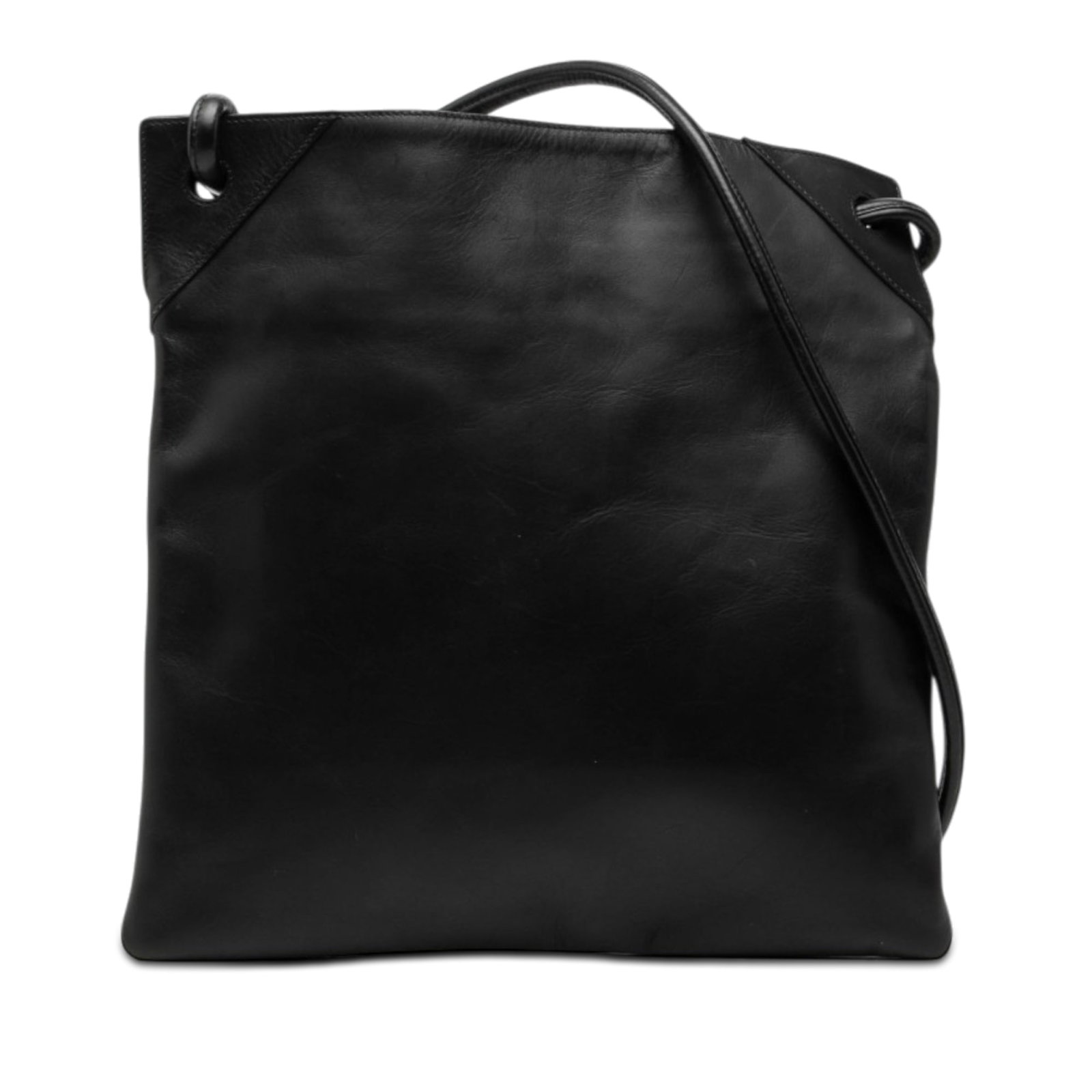Black Leather Crossbody Bag Bottega Veneta Calfskin (1 of 7)