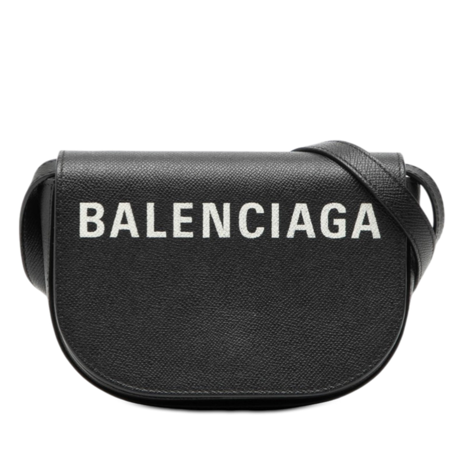 Balenciaga Ville Day XS Black Grained Calfskin Logo Crossbody Bag (1 of 9)