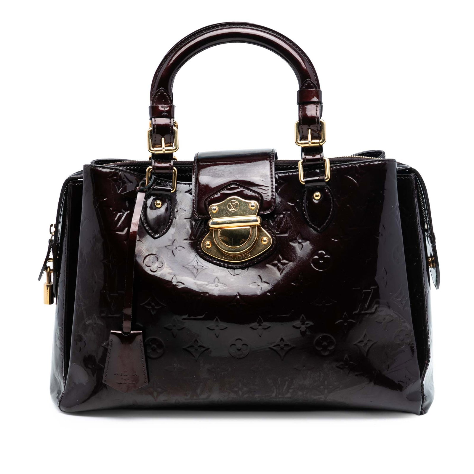 Louis Vuitton Melrose Avenue Monogram Vernis Purple Leather Handbag France (1 of 7)
