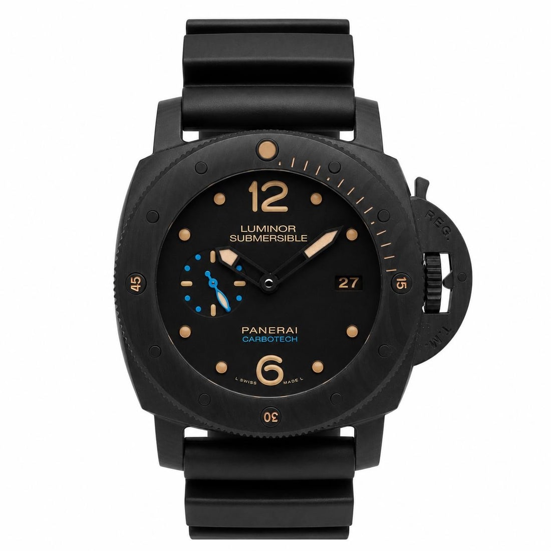 Panerai Submersible 1950 Carbotech Diver Watch Black Dial 47 mm (1 of 4)