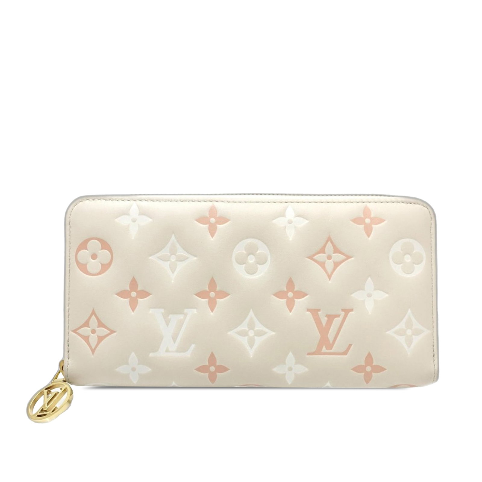 Louis Vuitton Zippy Long Wallet Tricolor Monogram Embossed Lambskin: Louis Vuitton Zippy Long Wallet Tricolor Monogram Embossed Lambskin This Louis Vuitton Tricolor Monogram Embossed Lambskin Zippy Long Wallet features a monogram-embossed lambskin leather exterior in a