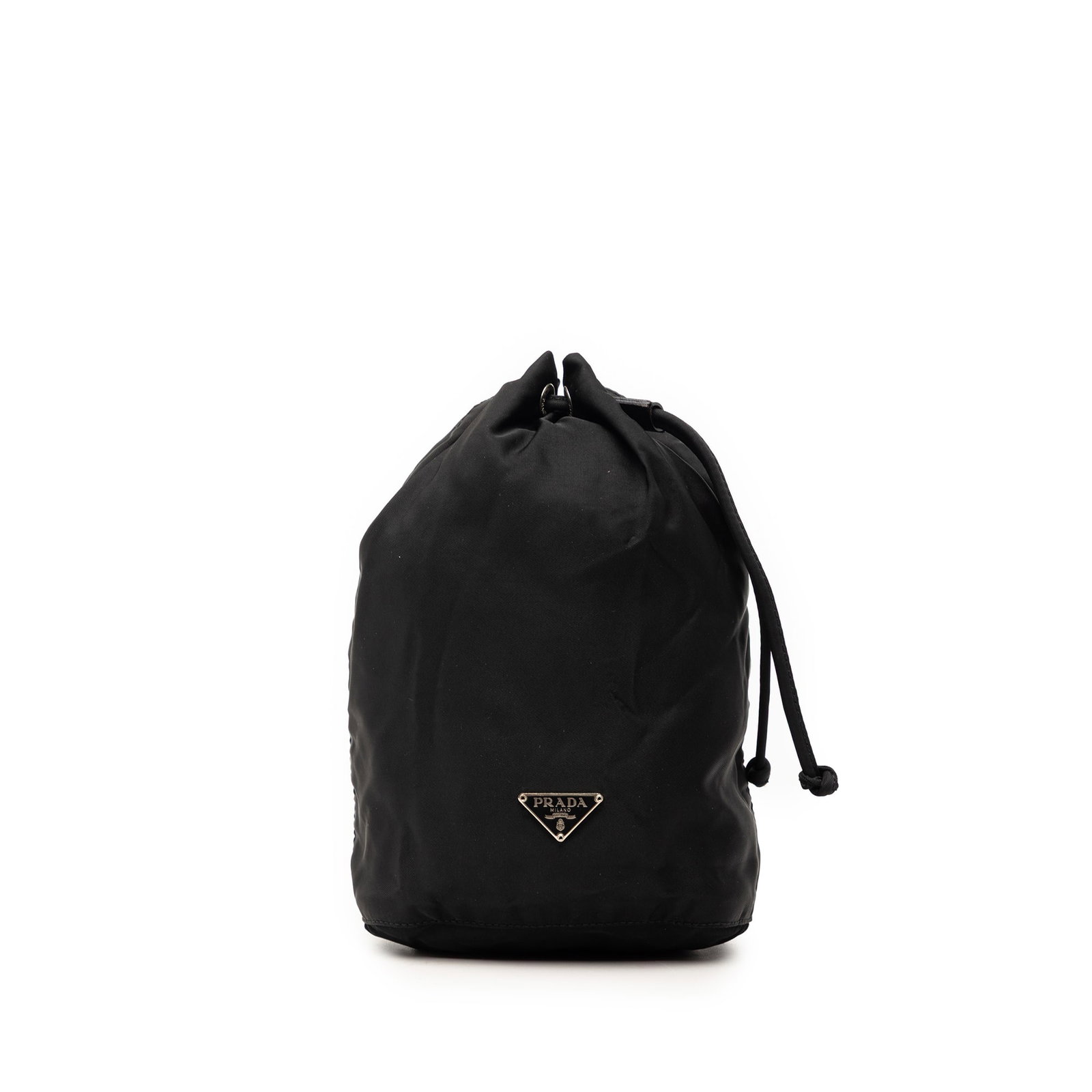 Prada Tessuto Nylon Drawstring Pouch Black (1 of 6)