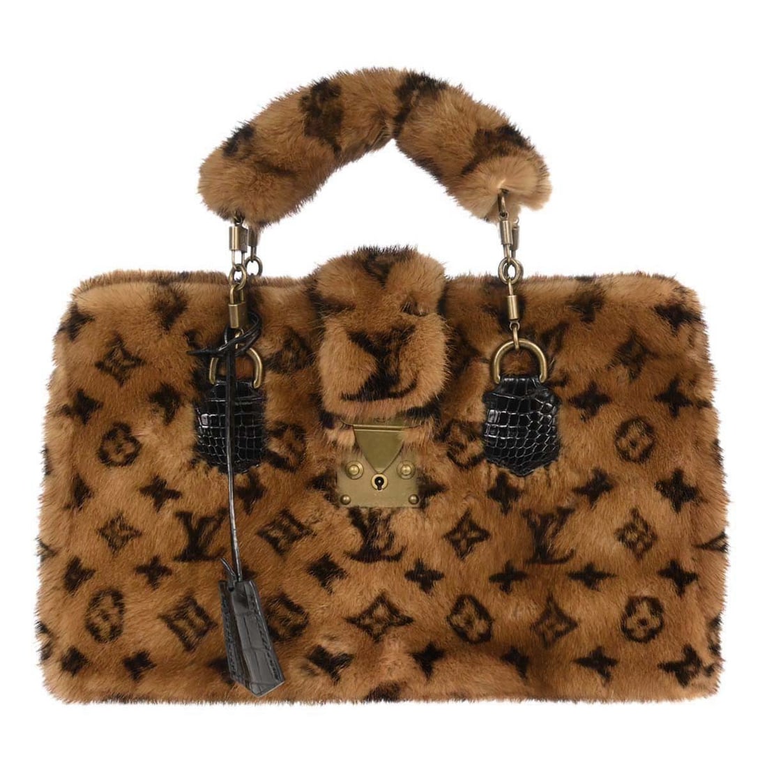 Louis Vuitton Fabuleux Monogram Mink Handbag Brown M92700 (1 of 18)