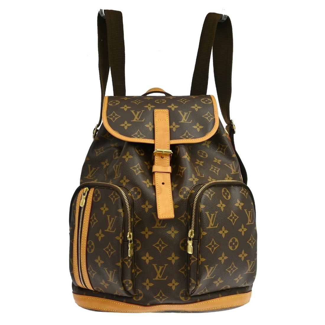 Louis Vuitton Sac A Dos Bosphore Monogram Canvas Backpack M40107: Louis Vuitton Sac A Dos Bosphore Monogram Canvas Backpack M40107 Louis Vuitton Sac A Dos Bosphore backpack in brown Monogram canvas with leather trim. This large women's backpack features a drawstring