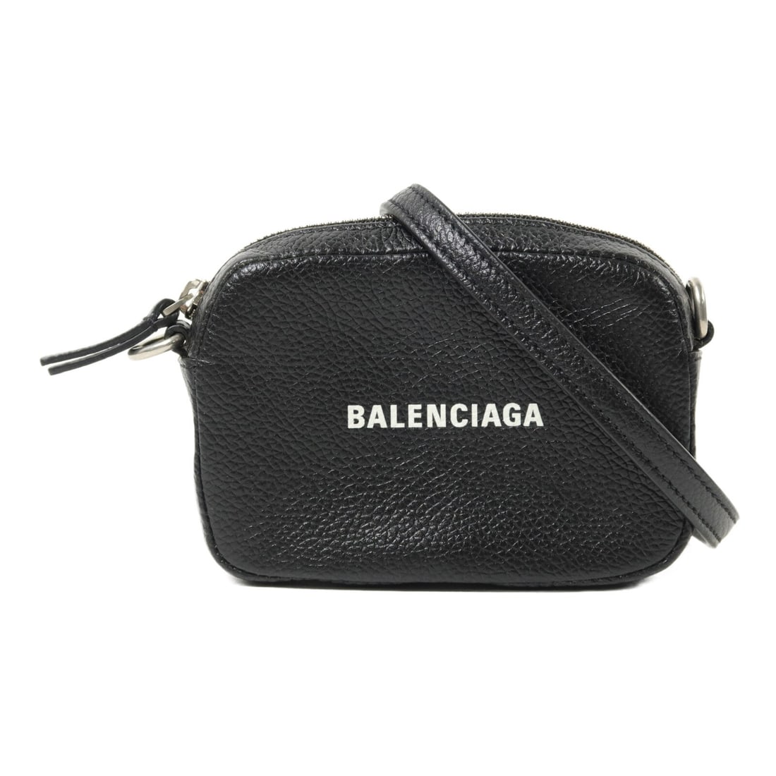 Balenciaga 640539 Everyday Camera Bag Black Calfskin with Strap (1 of 12)