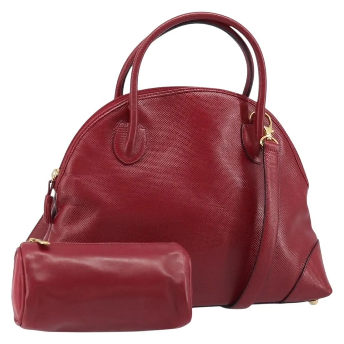 Bottega Veneta Vintage Red Leather Shoulder Bag: Bottega Veneta Vintage Red Leather Shoulder Bag Vintage Bottega Veneta leather bag in red, designed for women and made in Italy. It is described as being in good condition with visible wear, including