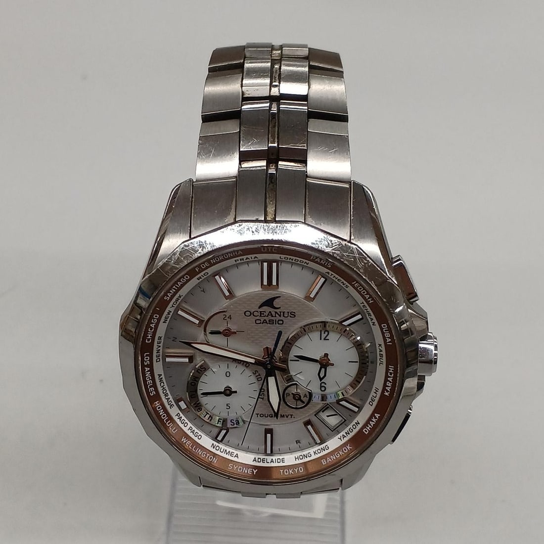 CASIO 0CW-S2400 Oceanus Manta men's solar radio wristwatch Japan (1 of 7)
