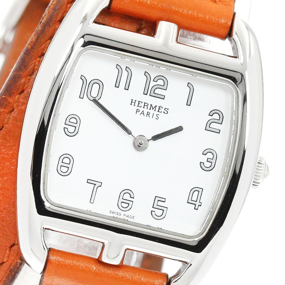 Hermes Cape Cod Tonneau CT1.210 women's quartz wristwatch (1 of 7)