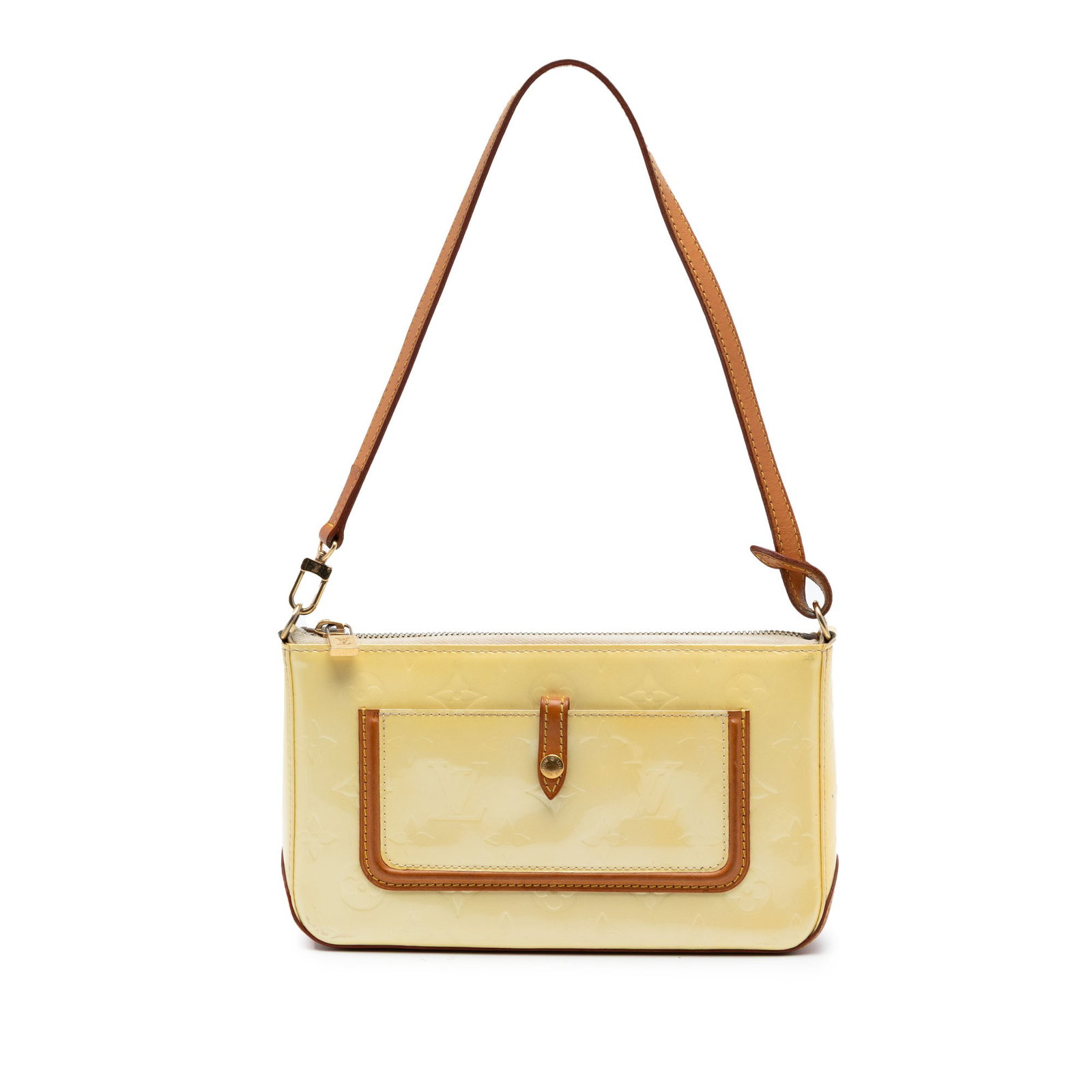 Louis Vuitton Vernis Mallory Square yellow shoulder bag (1 of 6)