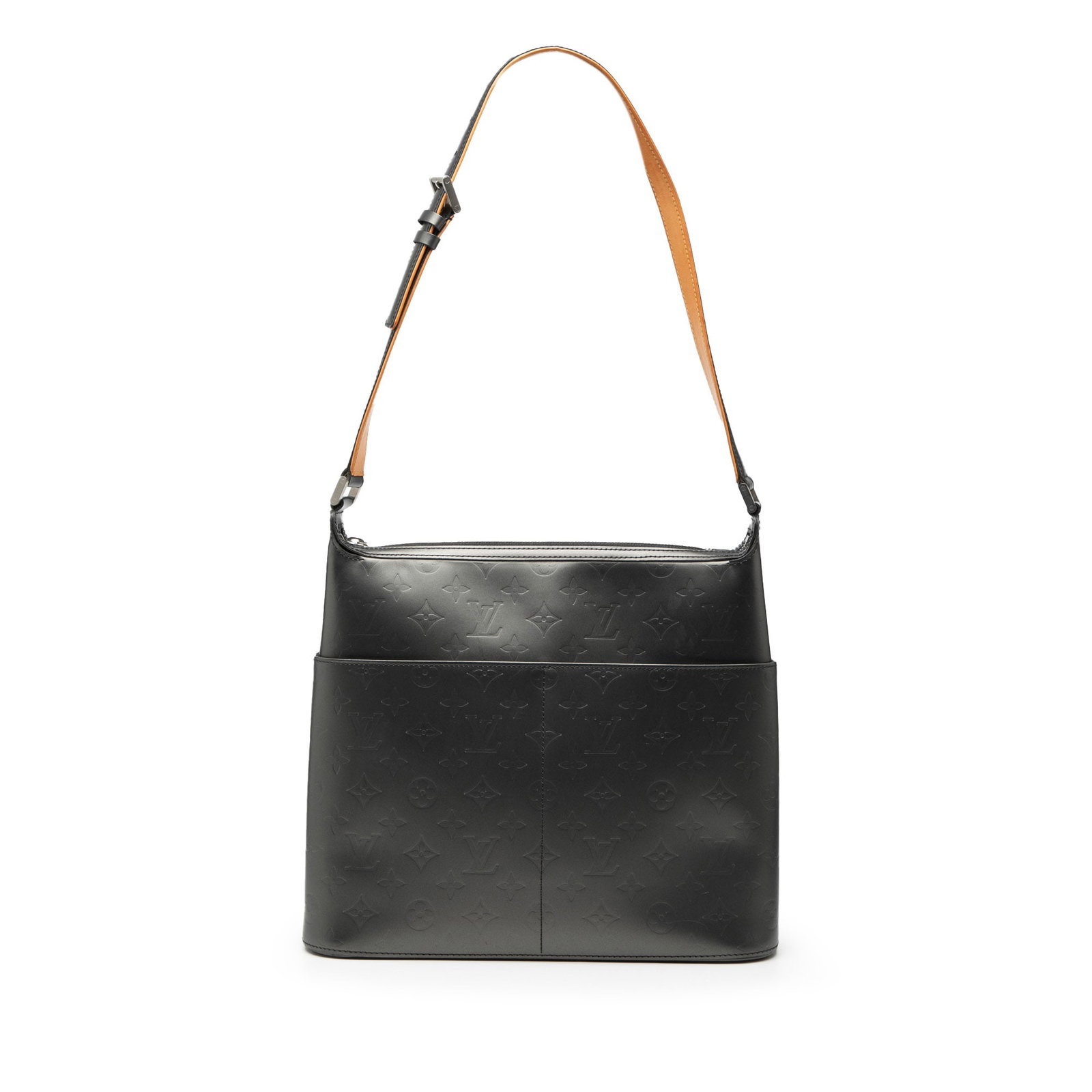 Louis Vuitton Sutter Shoulder Bag in Monogram Mat Leather Gray (1 of 7)