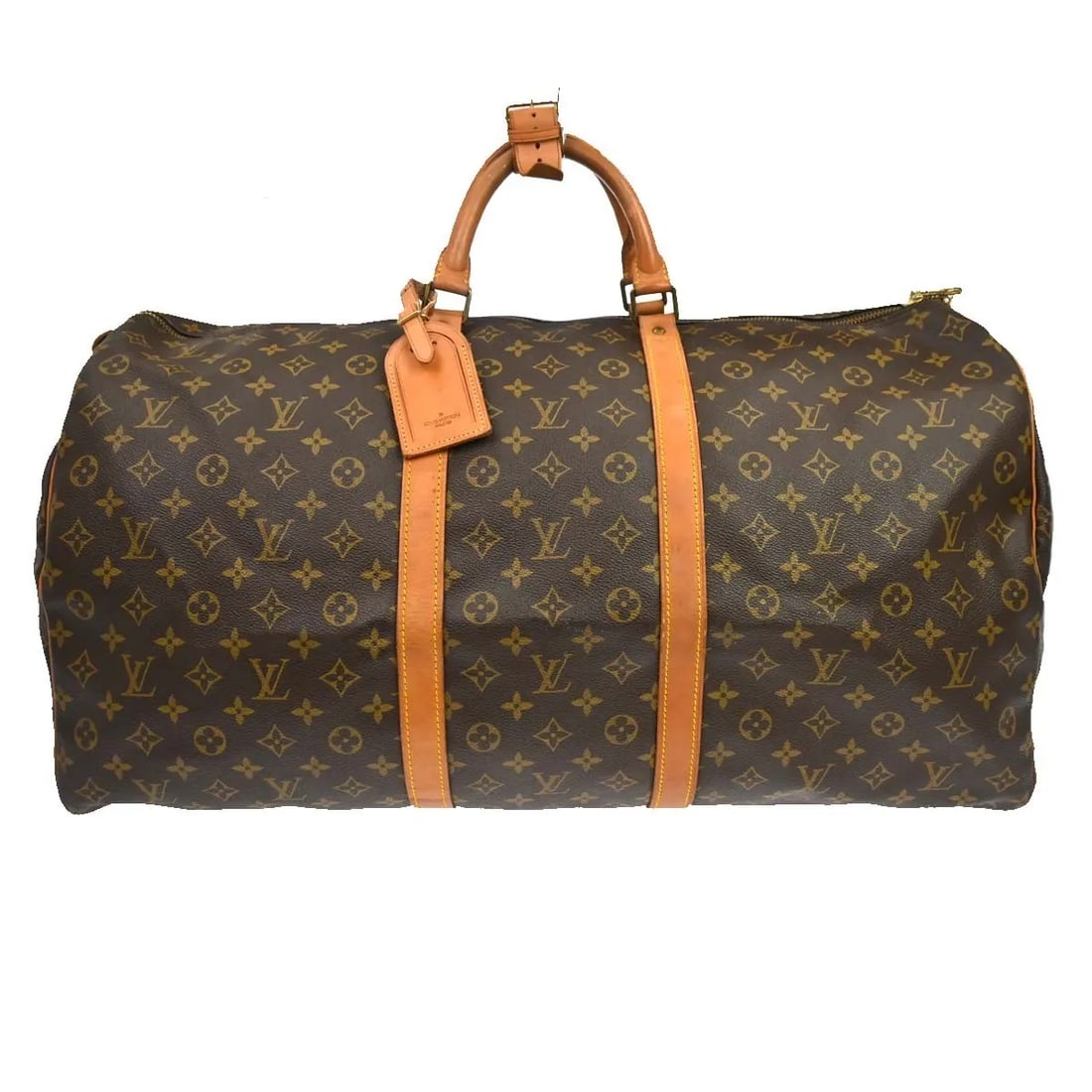 Louis Vuitton Keepall Brown Monogram Canvas Travel Bag: Louis Vuitton Keepall Brown Monogram Canvas Travel Bag Louis Vuitton Keepall in brown monogram canvas. This unisex travel bag is made in France and remains in good condition with visible wear througho
