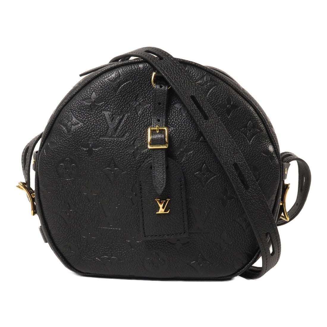 Louis Vuitton Boite Chapeau Souple MM M45649 Black Monogram Empreinte Bag: Louis Vuitton Boite Chapeau Souple MM M45649 Black Monogram Empreinte Bag This is a Louis Vuitton Boite Chapeau Souple MM handbag in black Monogram Empreinte and calfskin (cowhide). It is model M45649