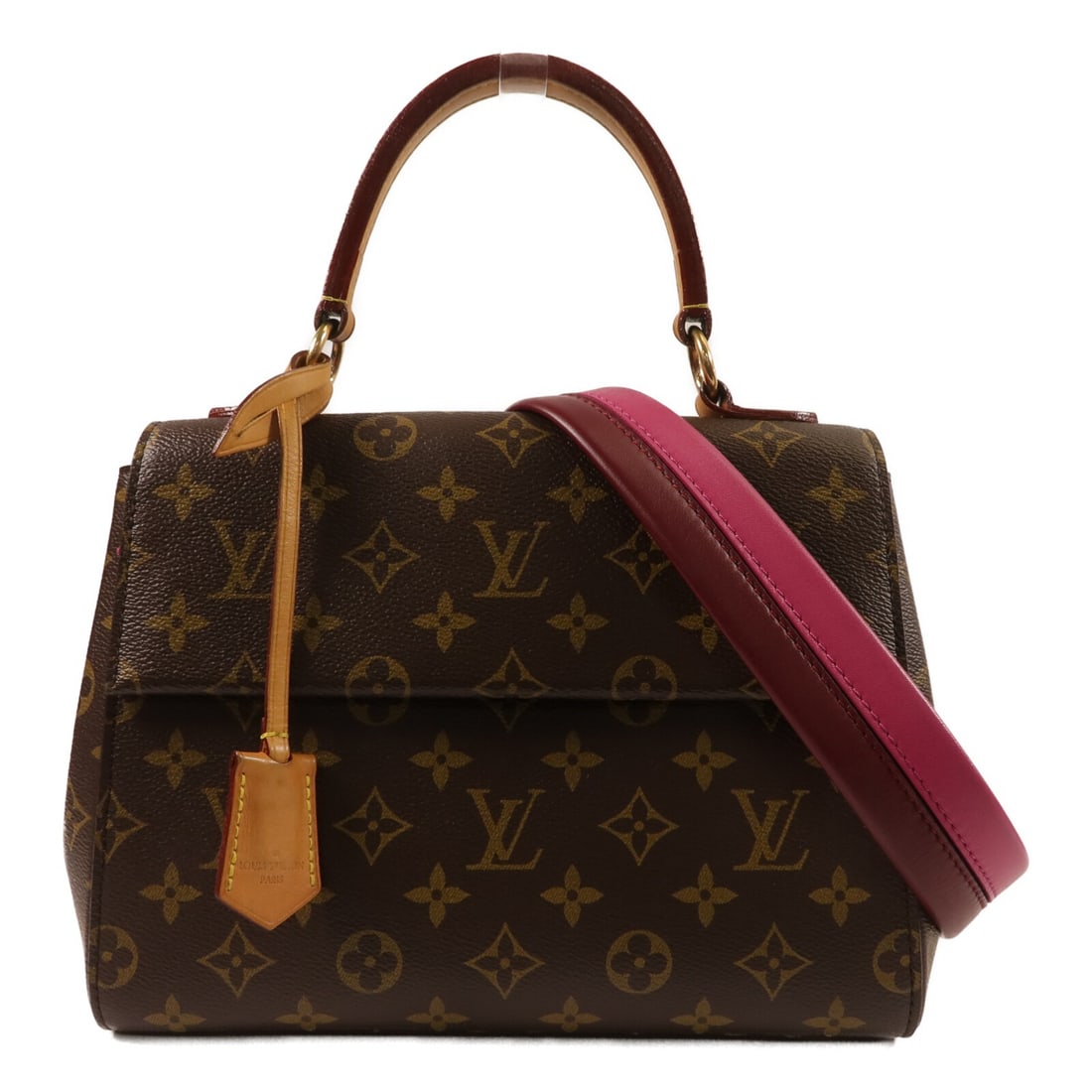 Louis Vuitton Cluny BB Monogram 2 Way Bag M42738 Brown: Louis Vuitton Cluny BB Monogram 2 Way Bag M42738 Brown Louis Vuitton Cluny BB 2 Way Shoulder Bag, model M42738, in Brown Monogram PVC coated canvas with gold-tone hardware. Designed for women, it feat