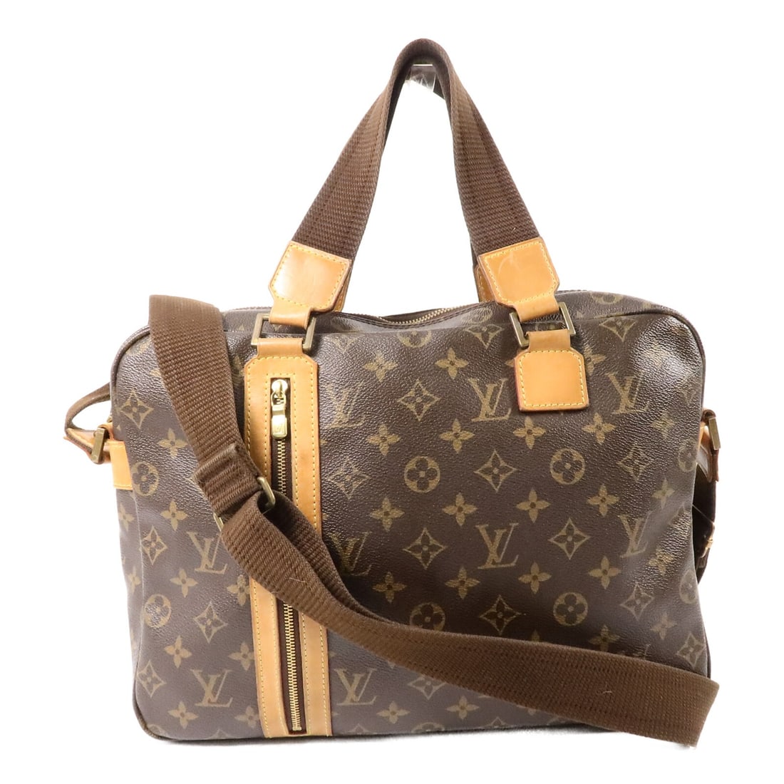 Louis Vuitton Sac Bosphore M40043 Monogram 2 Way Brown Shoulder Bag: Louis Vuitton Sac Bosphore M40043 Monogram 2 Way Brown Shoulder Bag Louis Vuitton Sac Bosphore 2 Way Shoulder Bag, model M40043, in brown Monogram and PVC coated canvas. It features a 2-way design wit