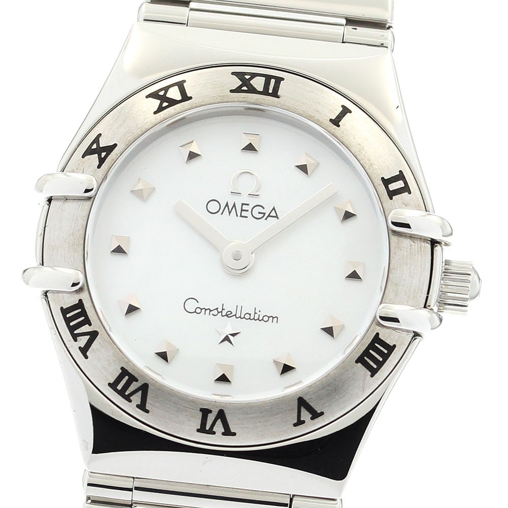 Omega Constellation Mini My Choice Quartz Steel Women's Watch 1561.71: Omega Constellation Mini My Choice Quartz Steel Women's Watch 1561.71 This OMEGA Constellation Mini My Choice women's wristwatch features a stainless steel case and bracelet, complemented by a white s