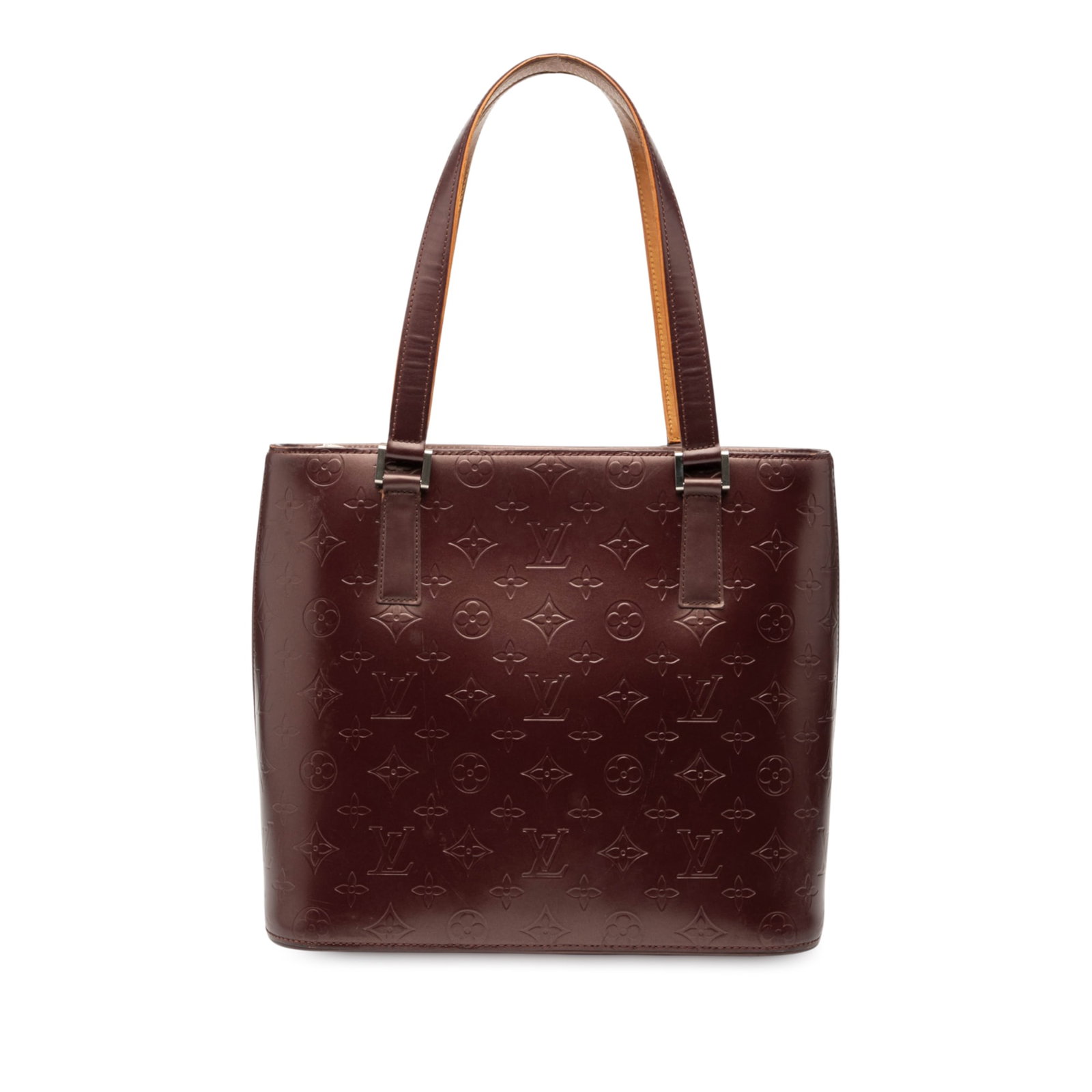 Red Monogram Mat Stockton Tote by Louis Vuitton in Leather (1 of 9)