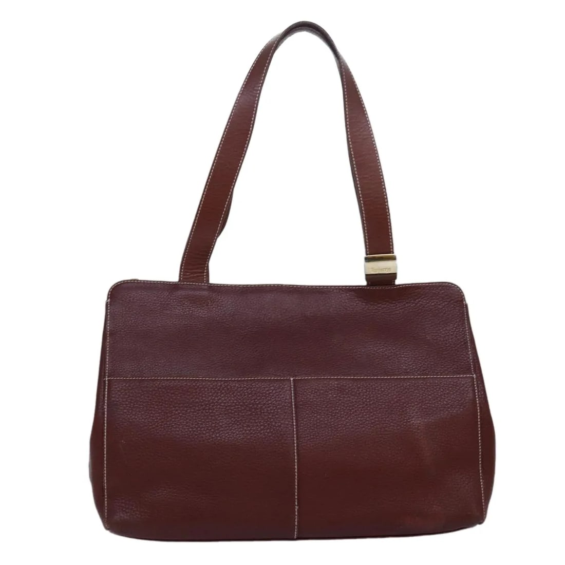 Burberry Vintage Brown Leather Handbag England: Burberry Vintage Brown Leather Handbag England Vintage Burberry leather bag in brown with a classic design and good vintage condition. It shows honest wear consistent with age and use, including shape