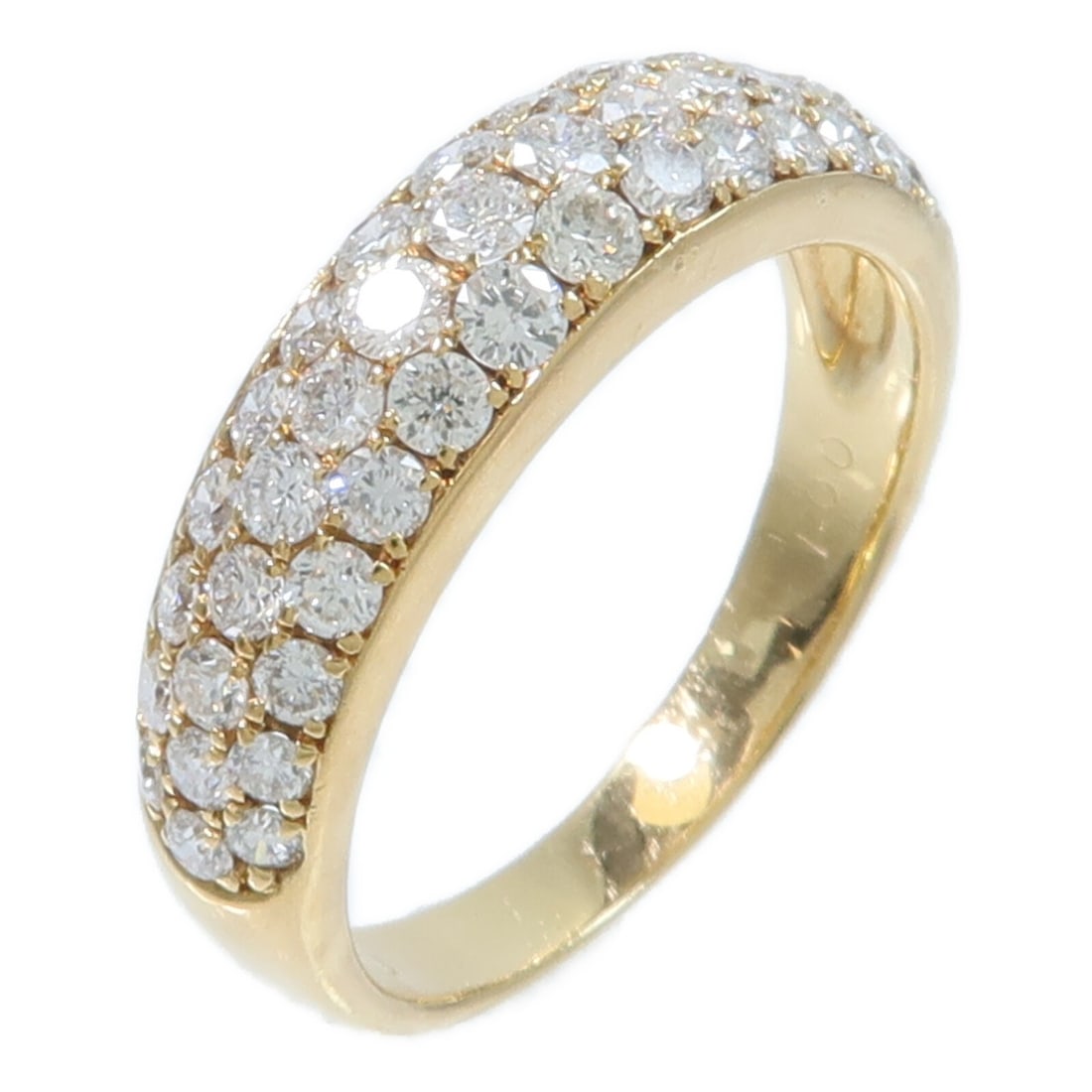 18K Yellow Gold Diamond Ring 1.00ct Size 6.75 (1 of 9)