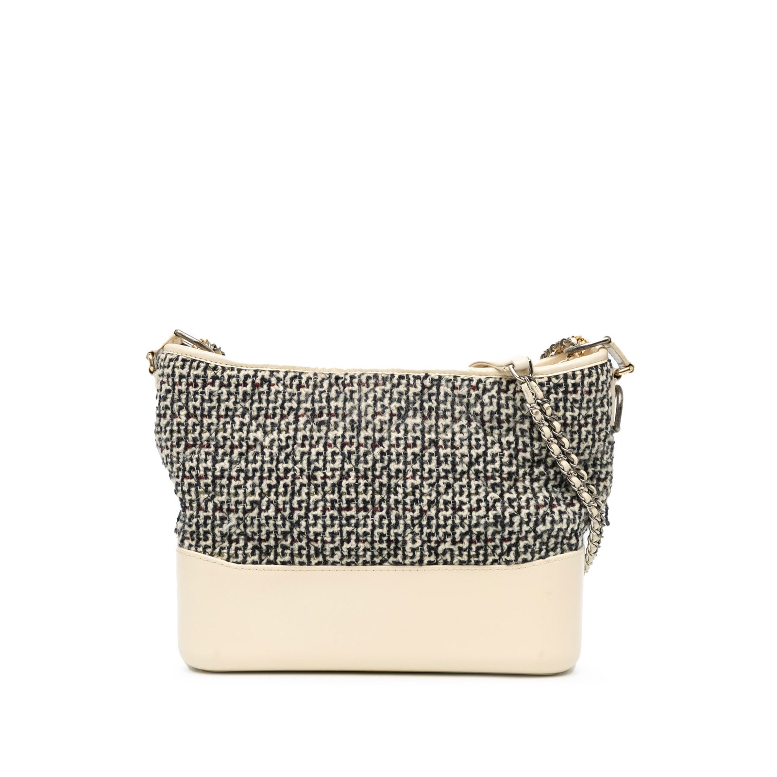 Chanel Medium Gabrielle Crossbody Blue Tweed Lambskin Bag (1 of 10)