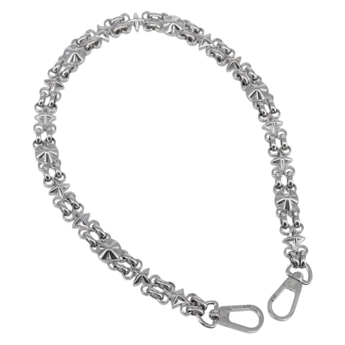 Louis Vuitton Silver Metal Shoulder Strap Chain 23.6 in