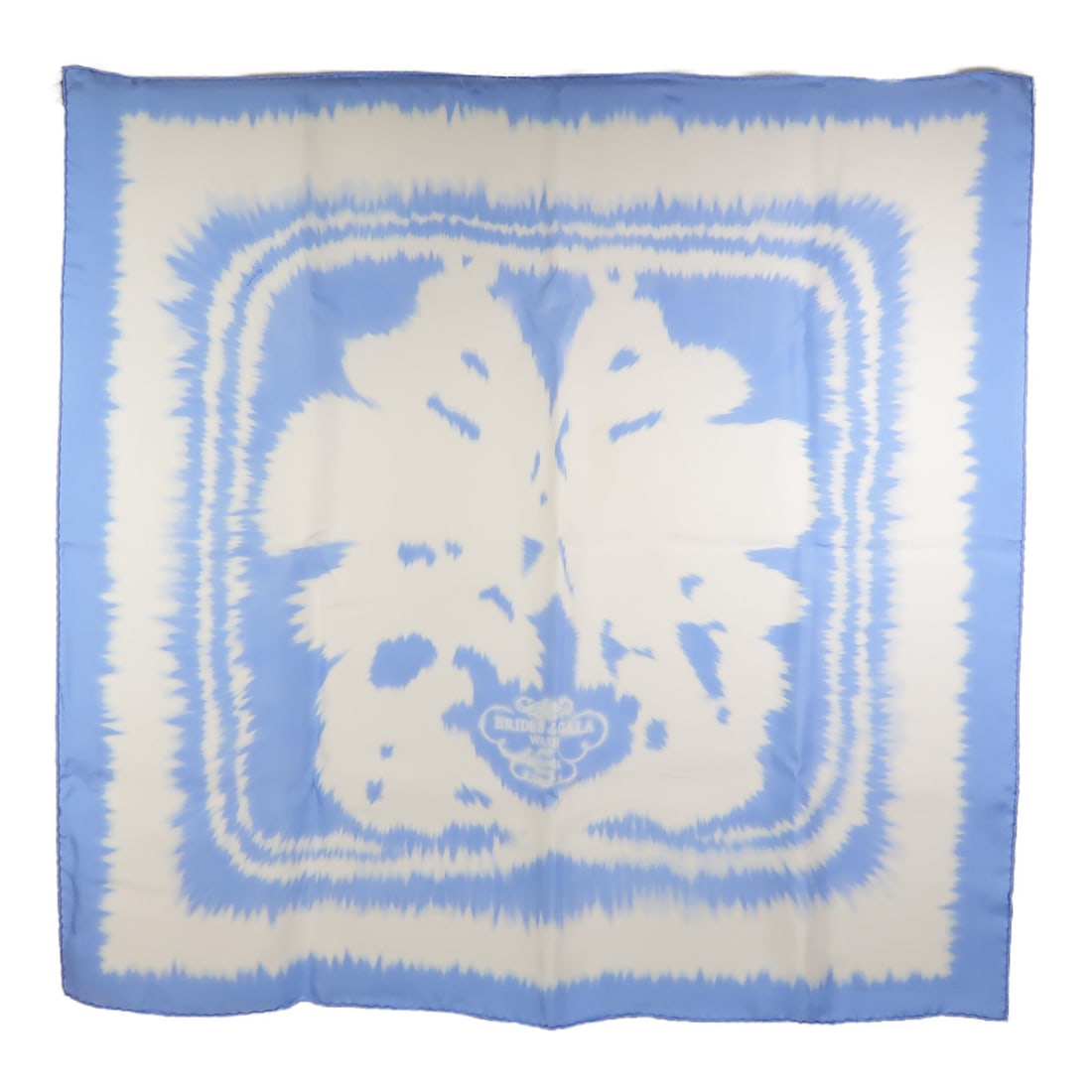 HERMES Silk Scarf 90x90 Blue White with Storage Box (1 of 10)