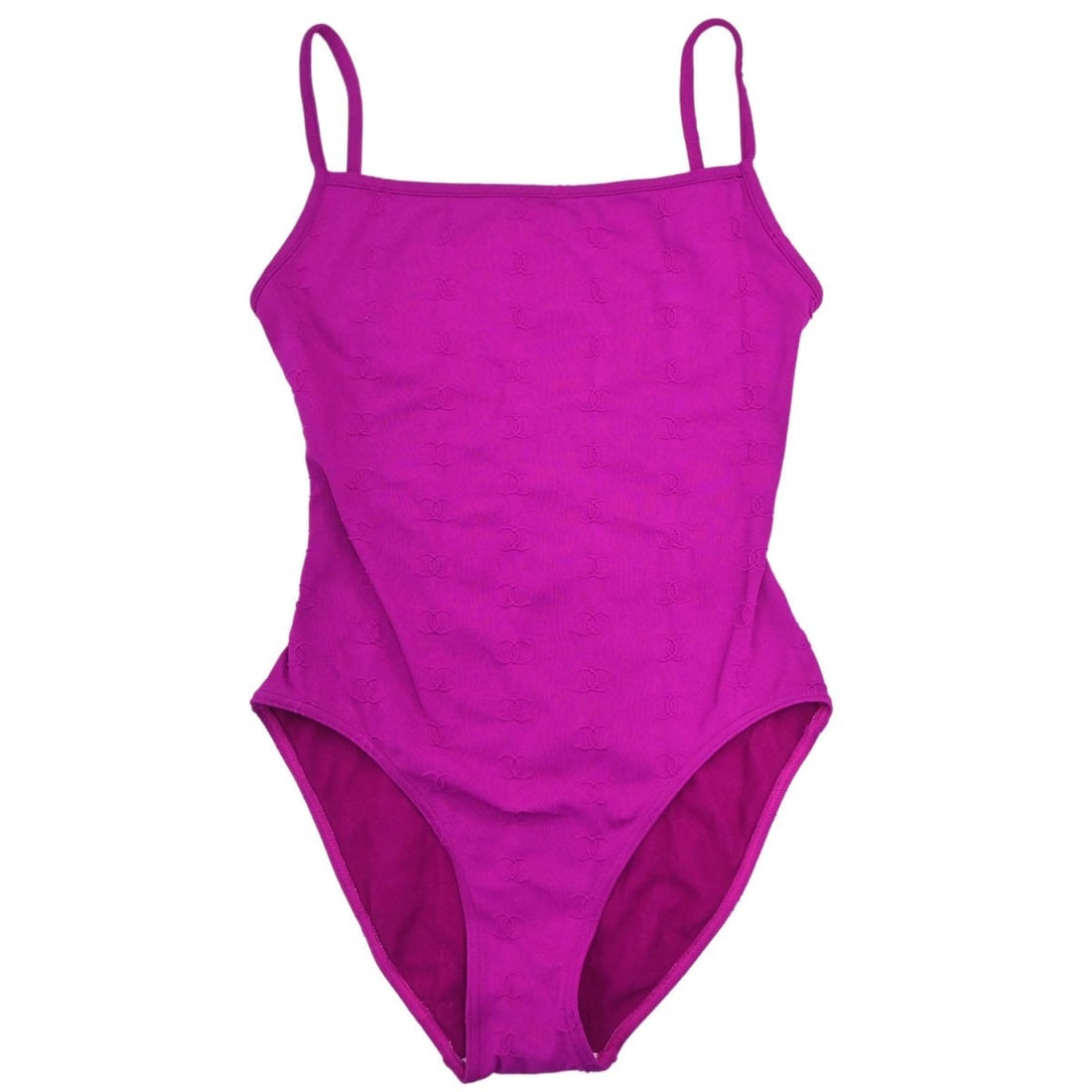 CHANEL 97P Purple Swimwear One Piece Size 38