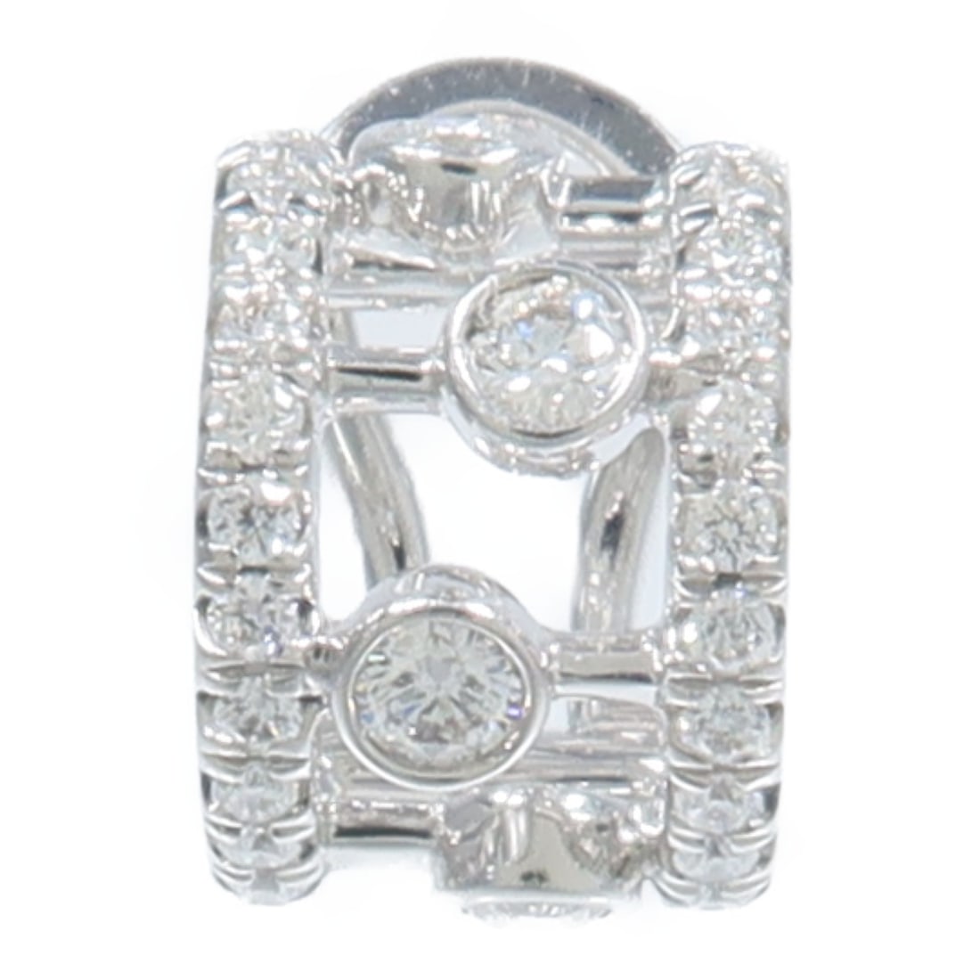 De Beers 18K White Gold Diamond Earring 0.25ct