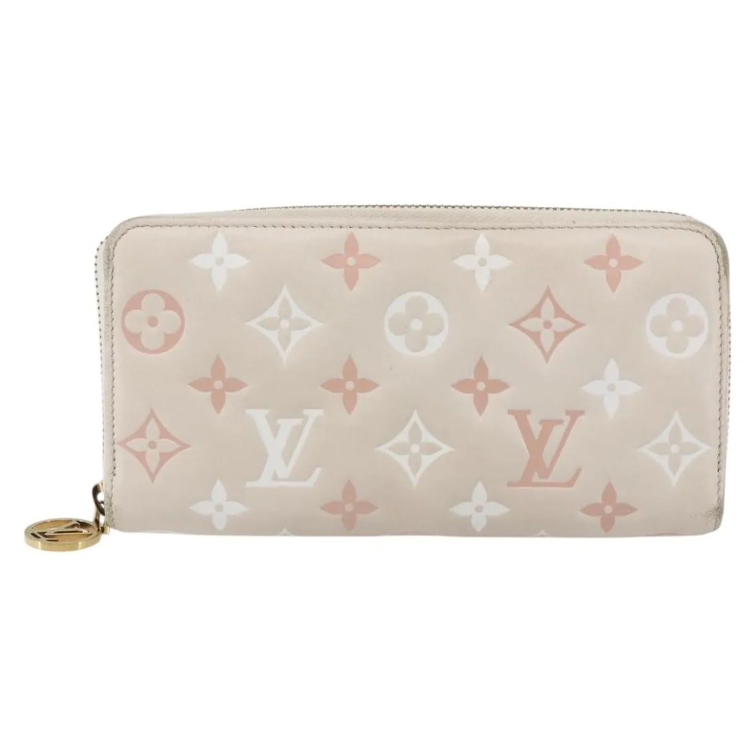 Louis Vuitton Coussin Zippy Pink Wallet Monogram Embossed
