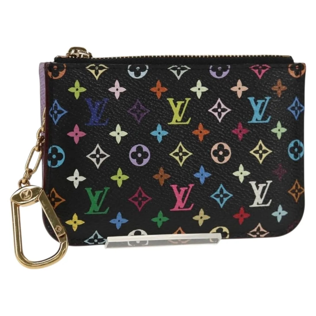 Louis Vuitton Multicolor Monogram Canvas Pochette Cles NM Coin Purse: Louis Vuitton Multicolor Monogram Canvas Pochette Cles NM Coin Purse The Louis Vuitton Pochette cles NM Monogram Multicolor Canvas is a pre-owned coin purse designed for women. Crafted from durable ca