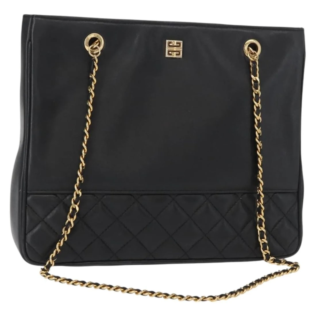Givenchy Vintage 4G black leather chain shoulder bag (1 of 18)