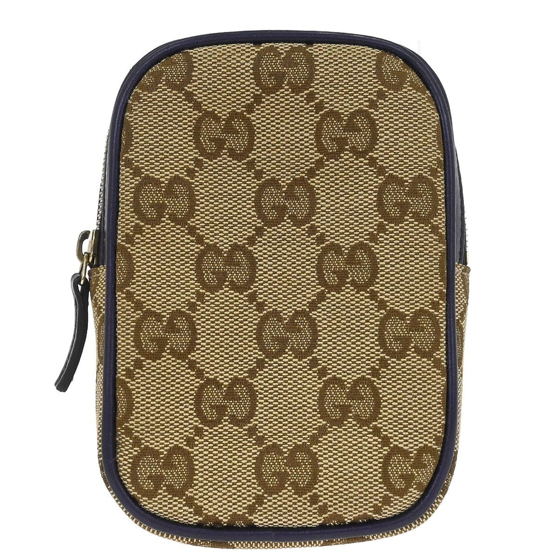 Gucci GG Mini Zip Pouch Beige Canvas Cigarette Case (1 of 7)