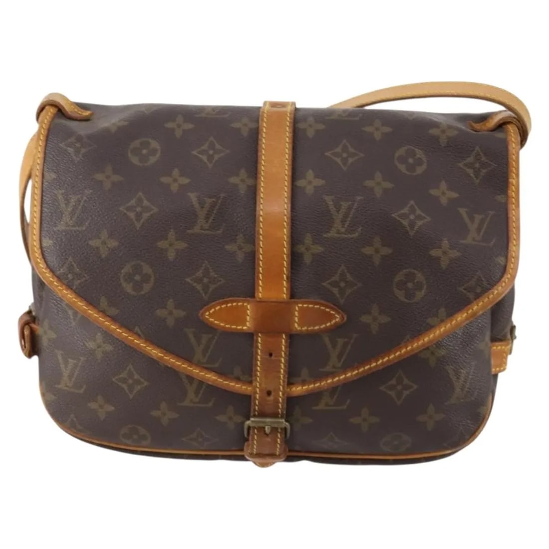 Louis Vuitton Saumur shoulder bag in brown monogram canvas
