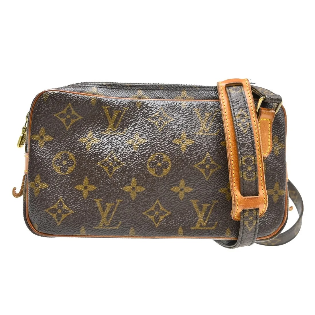 Louis Vuitton Pochette Marly Bandouliere Brown Canvas Shoulder Bag