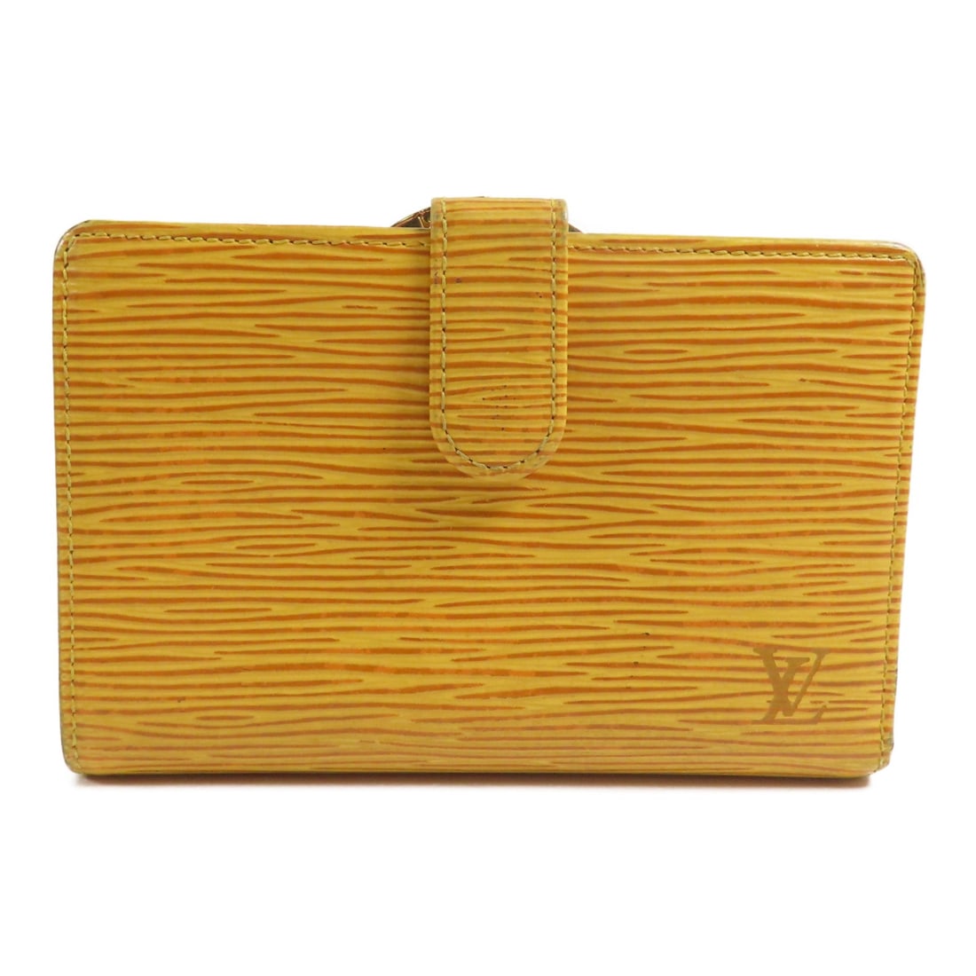 Louis Vuitton Epi bi-fold wallet yellow calfskin women