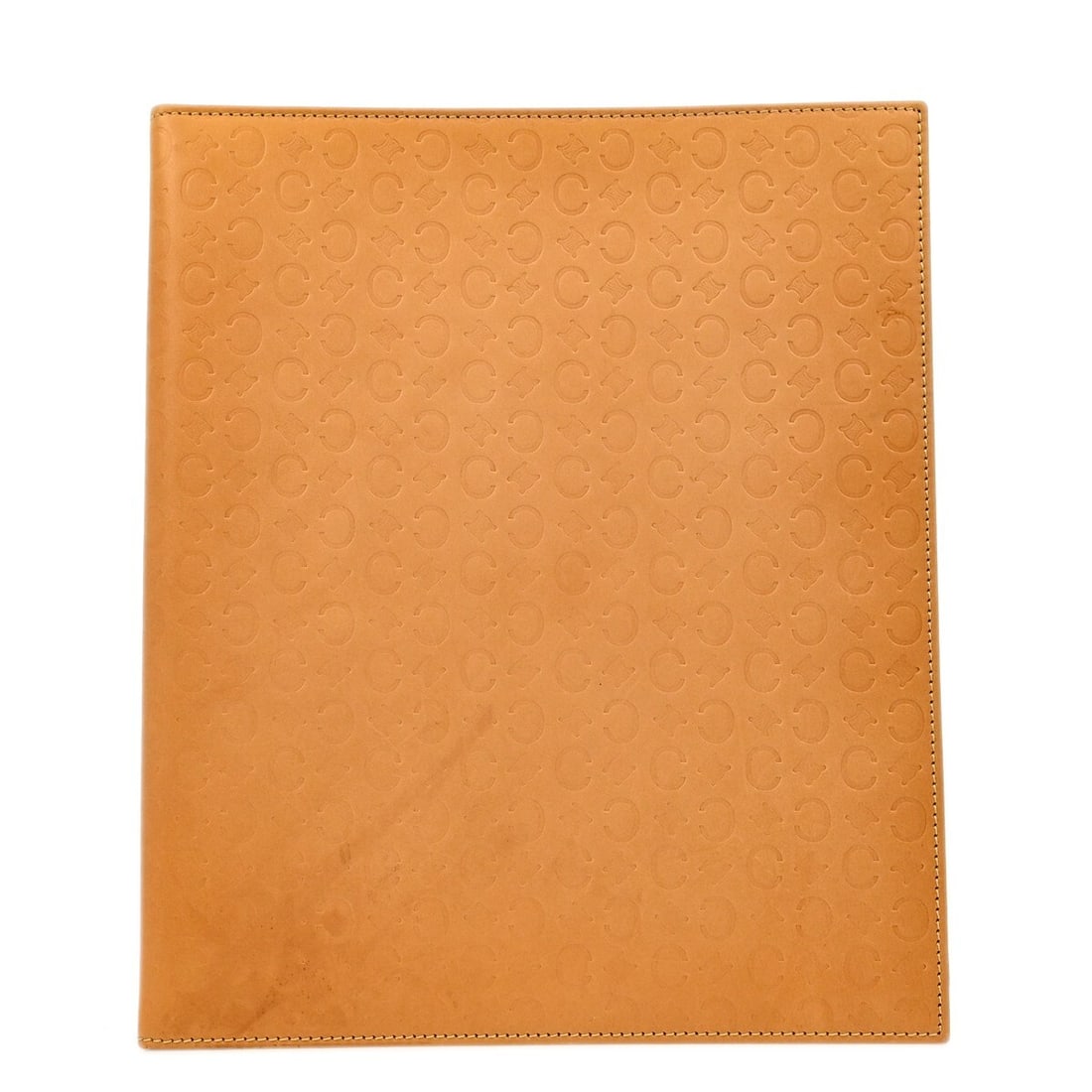 Celine Small Ring Binder Brown Leather Italy: Celine Small Ring Binder Brown Leather Italy Celine brown leather ring binder made in Italy. This document holder shows reasonable wear and tear with discoloration, scuffs, stains, and dents noted to 