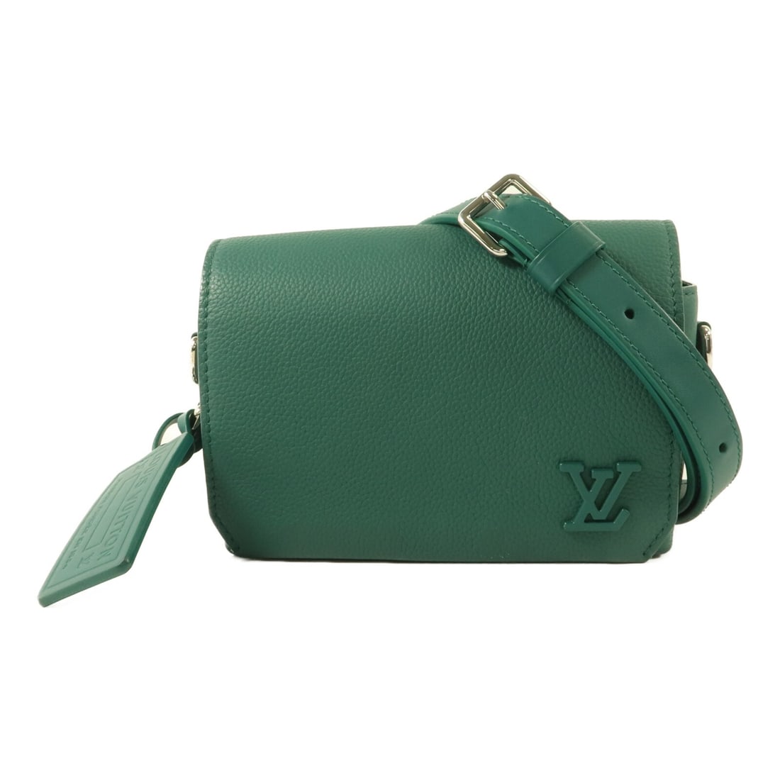 Louis Vuitton M82367 Fastline Mini Messenger Taurillon Leather Bag: Louis Vuitton M82367 Fastline Mini Messenger Taurillon Leather Bag Louis Vuitton Fastline Messenger Mini Aerogram Collection Bag M82367 in green x green. It is made of Taurillon Clemence leather and c