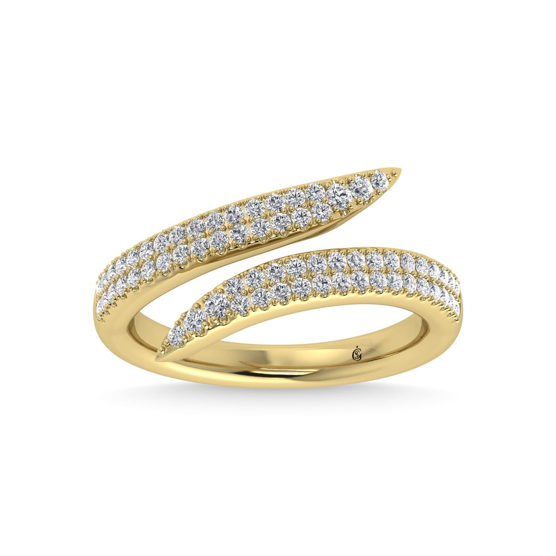 14K Yellow Gold Diamond 1/3 Ct.Tw. Fashion Ring (1 of 4)