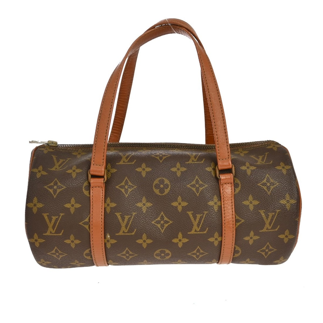 Louis Vuitton Papillon 30 Monogram Canvas Handbag M51365: Louis Vuitton Papillon 30 Monogram Canvas Handbag M51365 Vintage Louis Vuitton Papillon 30 handbag in Monogram canvas with leather handle/strap material and a zip closure. It features a brown exterior