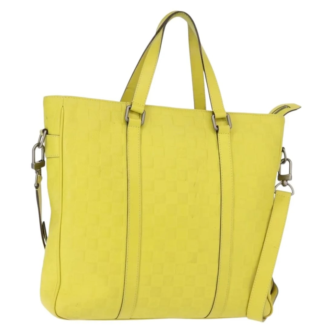 Louis Vuitton Tadao Yellow Damier Infini Leather Bag (1 of 18)