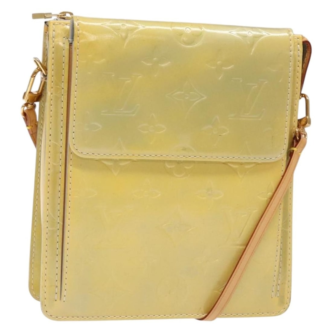 LOUIS VUITTON Monogram Vernis Motto Pouch Gris M91030 Patent Leather: LOUIS VUITTON Monogram Vernis Motto Pouch Gris M91030 Patent Leather This Louis Vuitton Monogram Vernis Motto Accessory Pouch is a stylish and practical addition to your accessory collection. Crafted 
