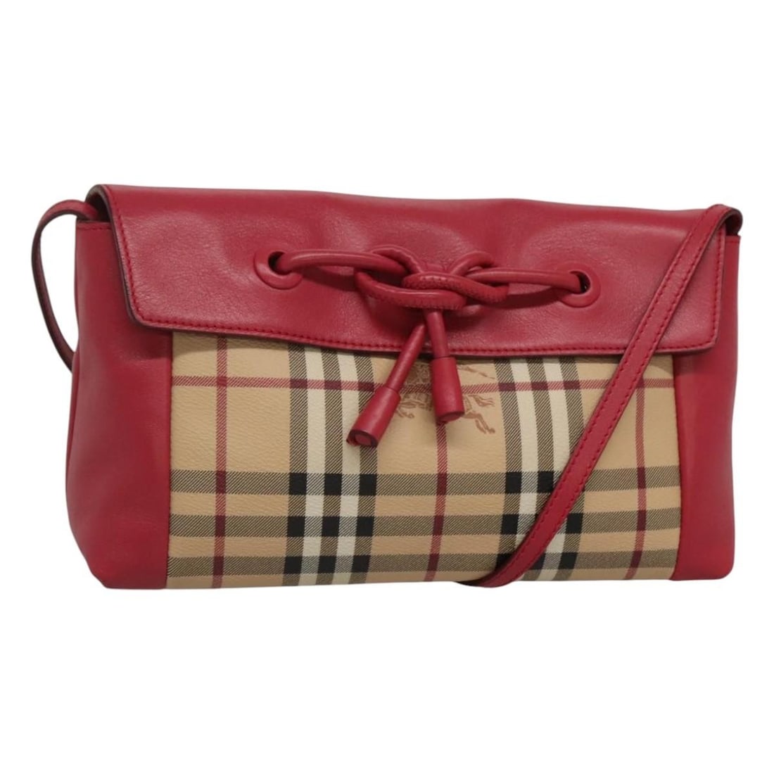 Burberry Pink Beige Gold PVC Nova Check Shoulder Bag for Women: Burberry Pink Beige Gold PVC Nova Check Shoulder Bag for Women This BURBERRY Nova Check shoulder bag features a pink and beige color scheme with gold-tone accents. Crafted from PVC leather, it offers 