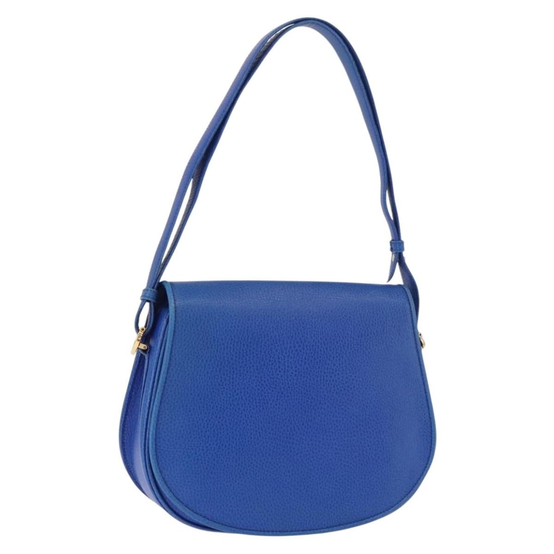 Cartier Must Line blue leather shoulder bag with dust bag: Cartier Must Line blue leather shoulder bag with dust bag Cartier Must Line shoulder bag in blue leather with gold-tone detailing. Made in Italy, this women's bag includes a dust bag and shows reasona