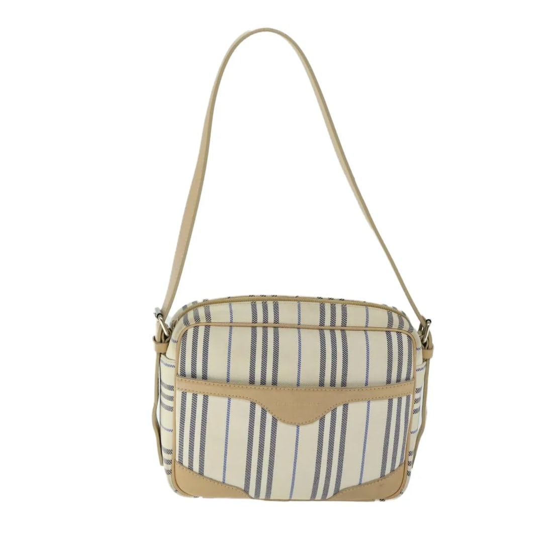 Burberry Nova Check Beige Canvas Shoulder Bag: Burberry Nova Check Beige Canvas Shoulder Bag This Burberry Nova check shoulder bag features a classic beige canvas exterior with the iconic Nova check pattern. Designed for women, the bag offers a ve