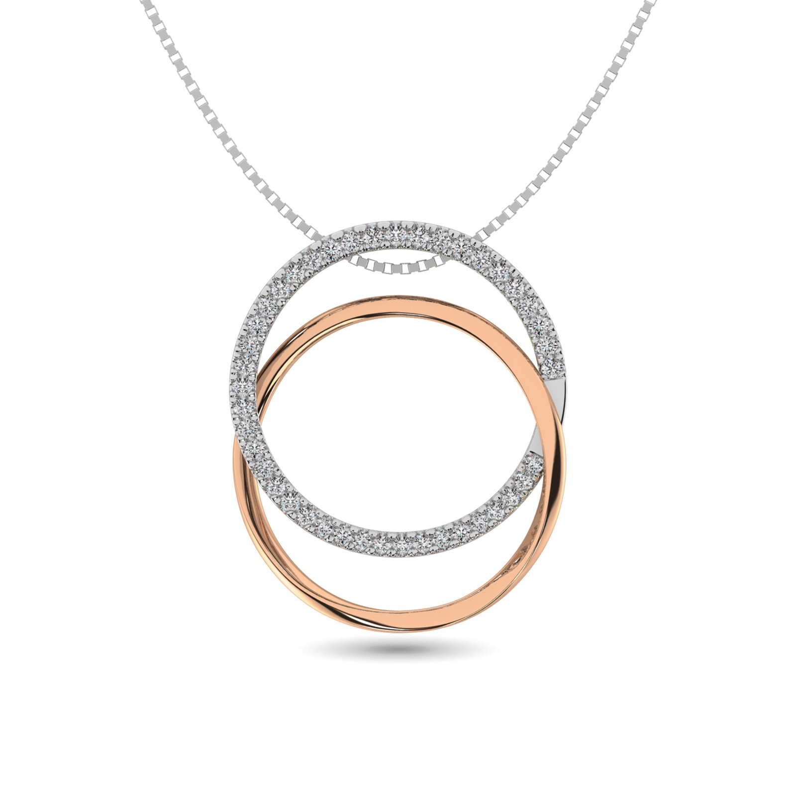 Diamond 1/6 Ct.tw Round Shape Pendant in 14K Two Tone Gold: Diamond 1/6 Ct.tw Round Shape Pendant in 14K Two Tone Gold Diamond 1/6 Ct.Tw. Round Shape Pendant in 14K Two Tone Gold 14k Two Tone Stone Color: G-h Stone Clarity: I1 Unless otherwise specified, penda